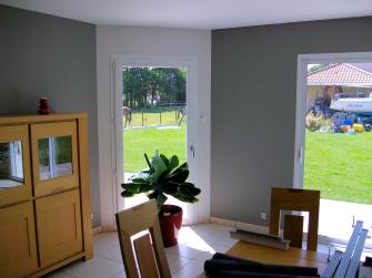 Cordier Christophe Mise en peinture deux teintes dans pi�ce de vie