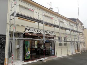 Cordier Christophe Réfection de façade pour commerce à St Nazaire avant travaux